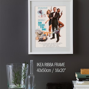 No Time To Die '83 A3 Retro Painted James Bond 007 Movie Poster Premium Giclée Art Print image 3