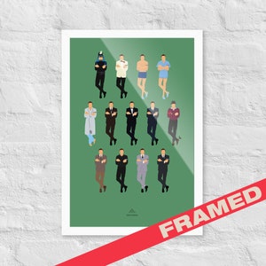 James Bond Plakat - Goldfinger Plakat - James Bond Art - Sean Connery Plakat, gerahmtes Wandbild Filmplakat, Weihnachtsgeschenk für Ihn