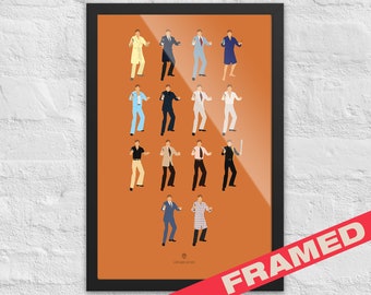 James Bond-poster - Live And Let Die-poster - Vintage INGELIJSTE muurkunst filmposter - James Bond Art, Roger Moore, kerstcadeau voor hem