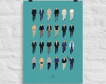 James Bond poster - Casino Royale poster - James Bond Art - Daniel Craig, wall art movie poster, Christmas gift for him