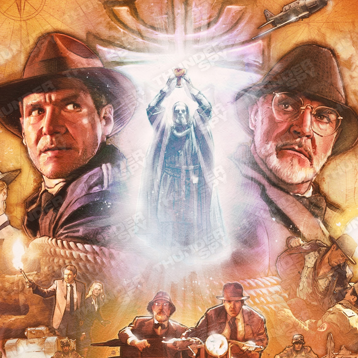Indiana Jones And The Last Crusade Movie Poster Premium Gicl e Art Indiana Jones And The Last Crusade Movie Poster Premium Gicl e Art