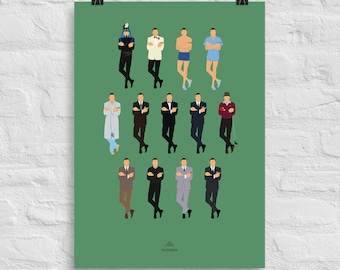 Póster de James Bond - Póster de Goldfinger - Arte de James Bond - Póster de Sean Connery, póster de película de arte mural, regalo de Navidad para él