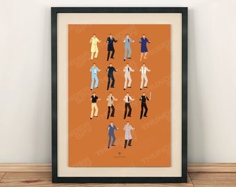 Póster de la película "Vive y deja morir" (A3/11,7 x 16,5 pulgadas) - Impresión artística giclée premium de Fashion Bond
