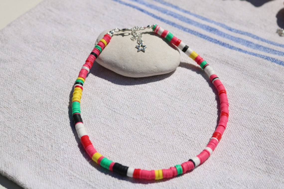 Kiara Multicoloured Outer Banks Choker Necklace Etsy