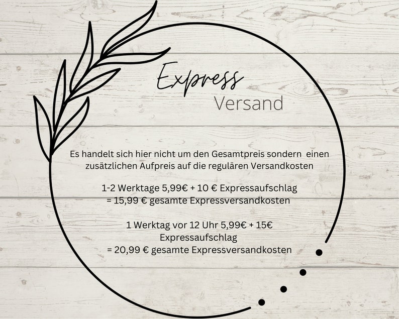 EXPRESS Anfertigung und oder Expressversand image 3