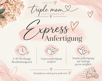 EXPRESS Anfertigung Triple Mom Plotterdesign