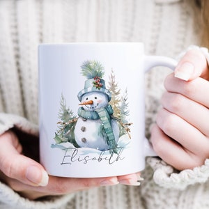 Mug Personalized Mug Christmas Personalized Christmas Mug Snowman Gifts for Women Men Gift Best Friend Colleague