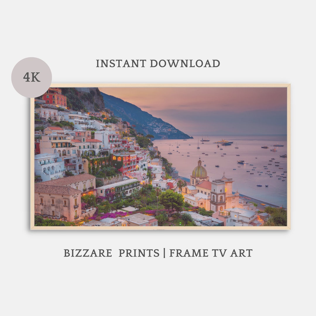 Samsung Frame TV Art Italy Frame Tv Art Amalfi Coast Amalfi Etsy