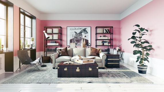 Thật ấm áp khi bước vào phòng khách với tường màu hồng và hình nền ảo Zoom đầy dễ thương. Đừng bỏ lỡ bức hình nền Microsoft Teams hồng tạo cảm giác ấm cúng cho mọi cuộc họp trực tuyến của bạn.