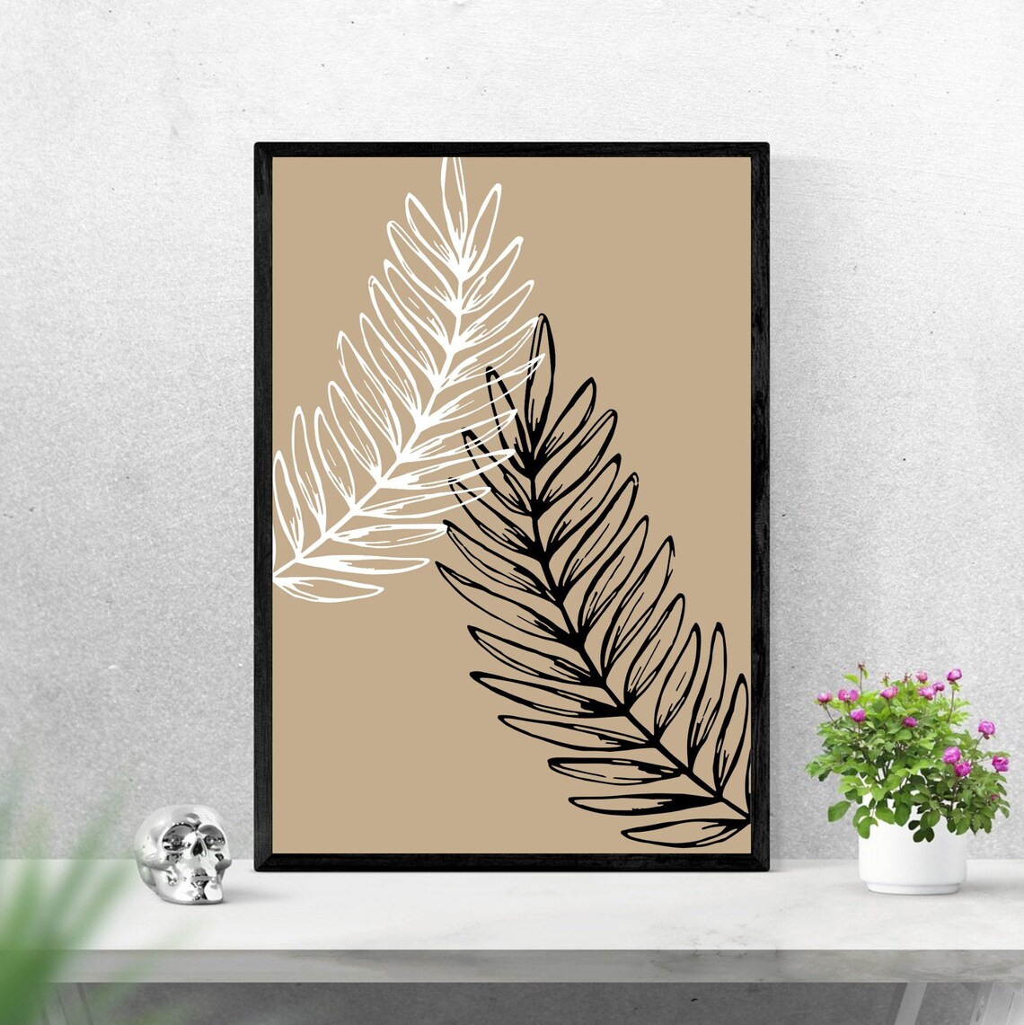Abstract Leaf Printable Wall Art