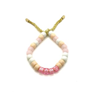 La pulsera Pink Mama / pulsera inspirada en cuentas Forte / pulsera de cuentas grandes de piedras preciosas / pulsera de cuentas Pony