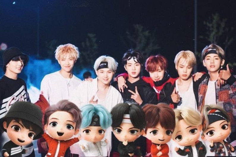 tiny tan figures bts