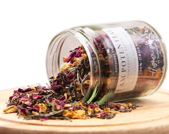 I AM POTENTIAL Powerful Blend • Jasmine Green Tea Rose Orange Peel • Organic Loose Leaf Tea • Handmade Vegan • 42 Servings