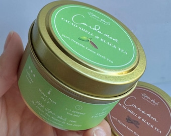 Cardamom Cacao Black Tea | Spiced Organic Blend | Aromatic Assam & Peruvian Cacao Shells | Warming Herbal Ritual