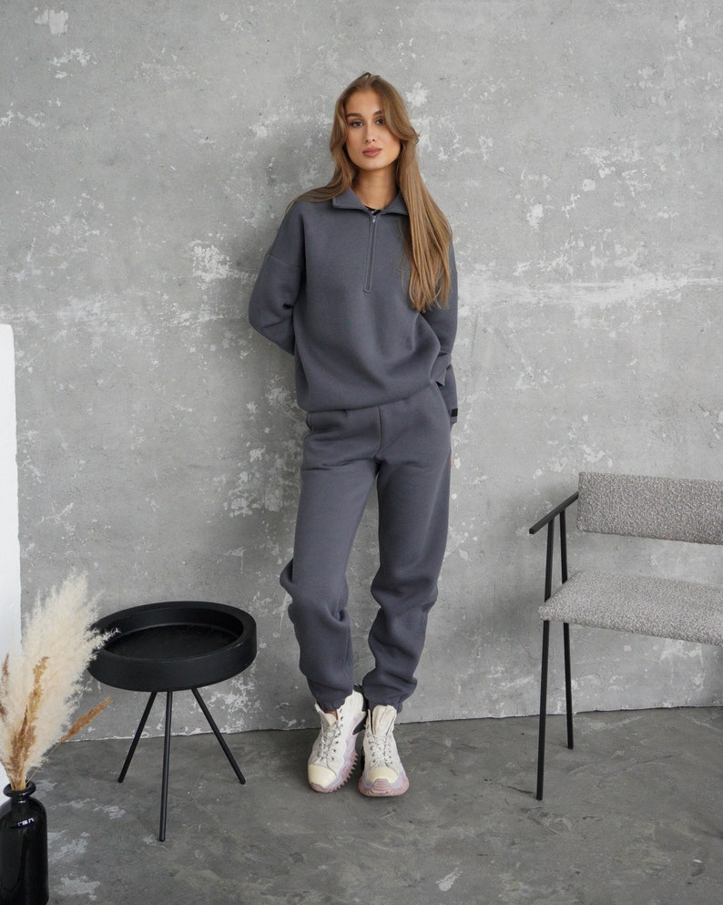 2023 New woman tracksuit model. Includes Hoodie and Pants. Outdoor Wear Leisure Wear Lounge Wear Trip Wear. For those who want quality. image 1