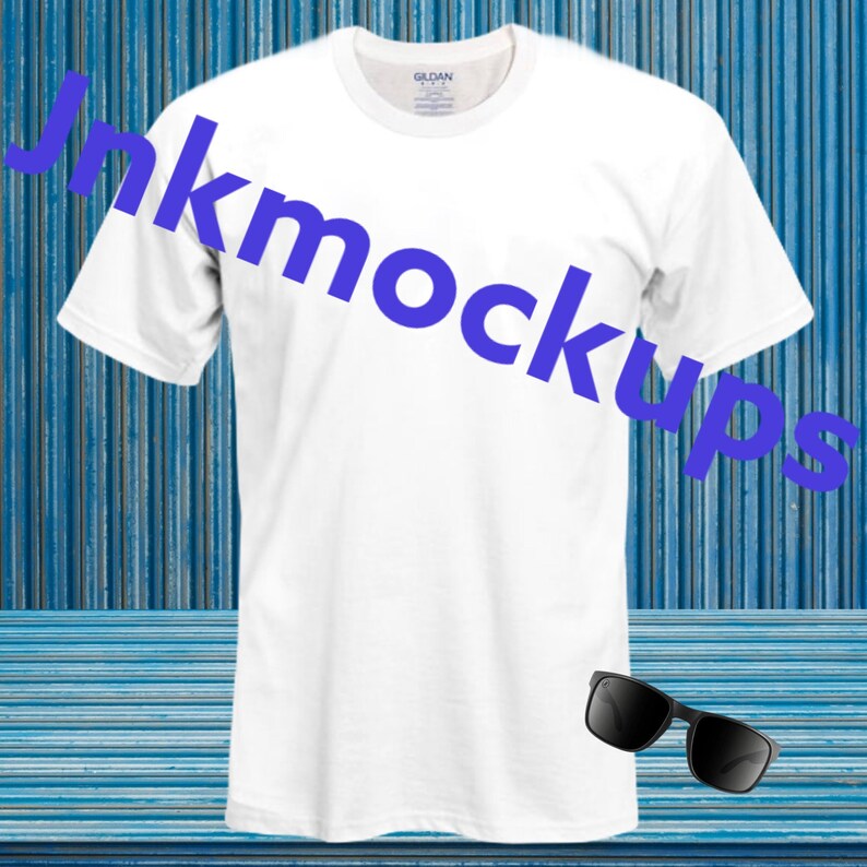 Download Gildan white t shirt mockup gildan white gildan short ...