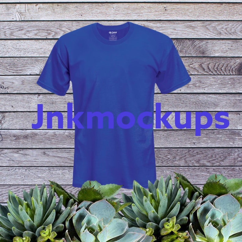 Gildan royal blue t shirt mock up Gildan mockup blue ...