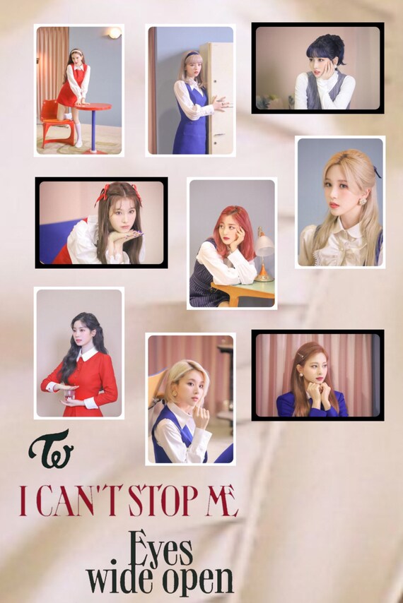 Twice I Cant Stop Me Photocards Eyes Wide Open Etsy