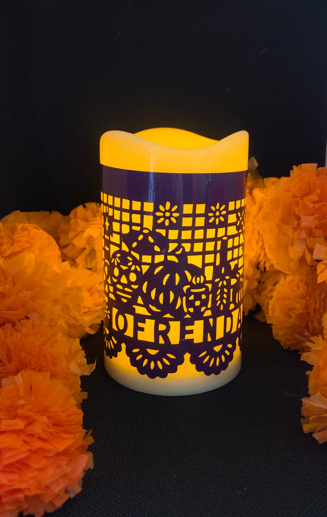 Day of the dead candle day of the dead decor day of the dead Etsy