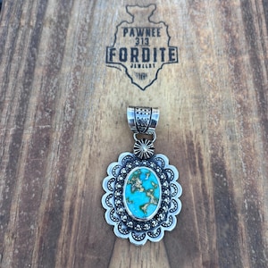 Sonoran Gold Turquoise Pendant