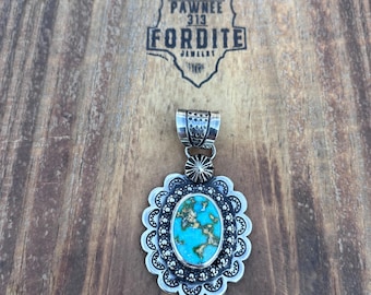 Sonoran Gold Turquoise Pendant