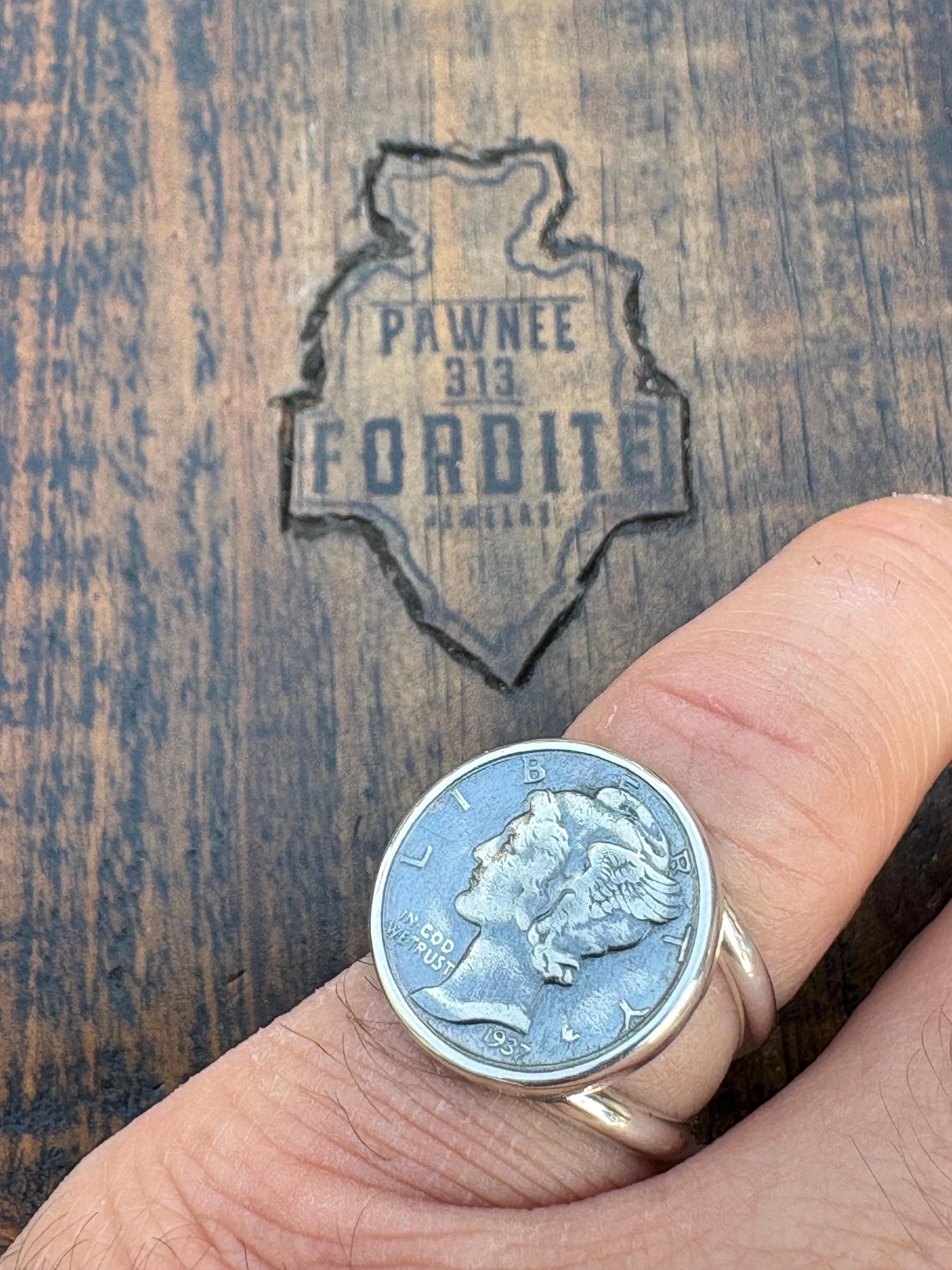 Mercury Dime Ring - Etsy