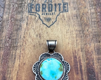Sonoran Gold Turquoise Pendant