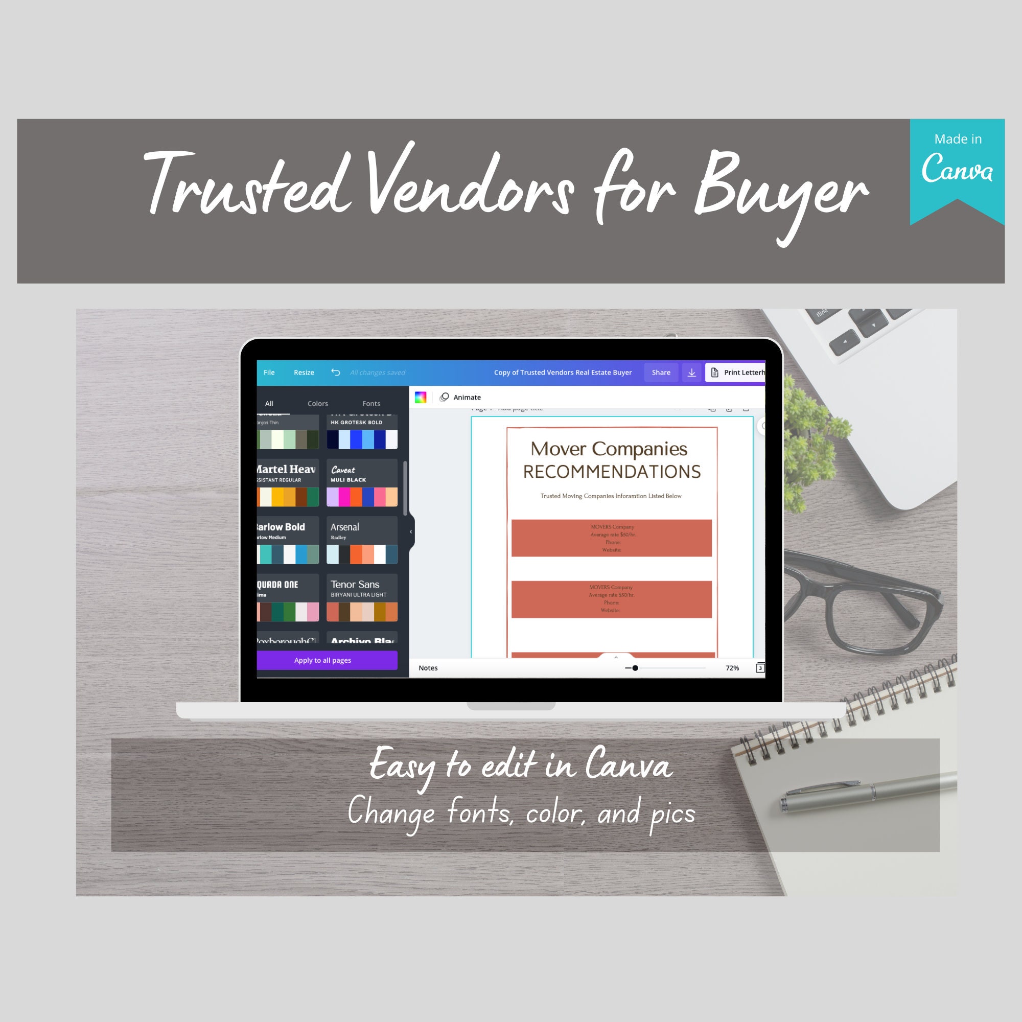 Real Estate Vendor List Mortgage Lender List Preferred Etsy