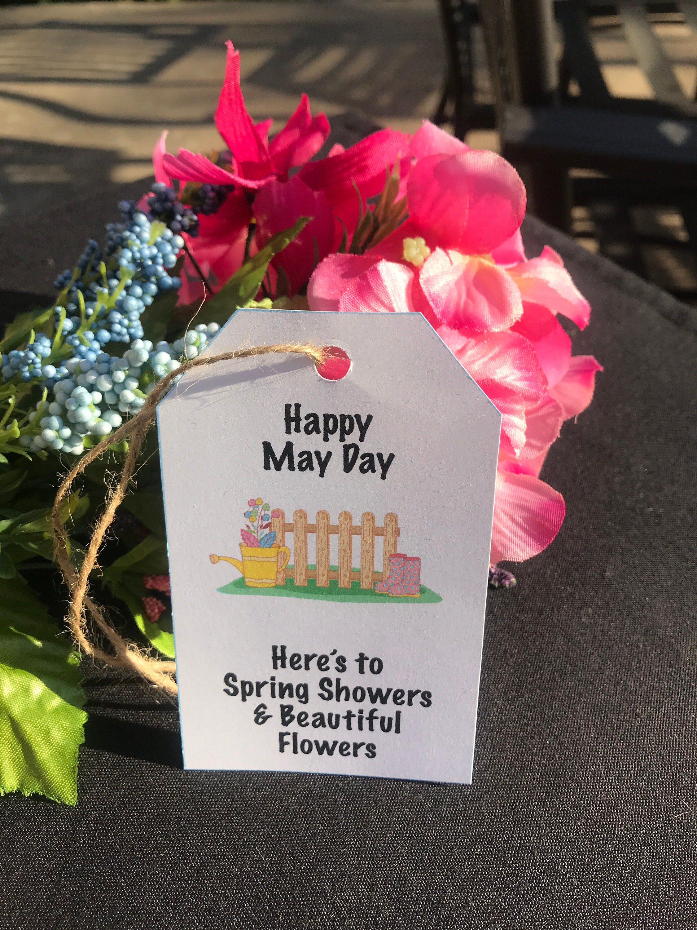 Happy May Day Gift Tag, Mayday Pop By, Gift Tags, Real Estate, Mortgage