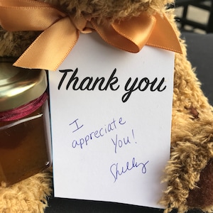 Einfaches Dankeschön-Tag, Danke Pop by, Handschreiben Personalisiertes Dankeschön, Visitenkarte anhängen, Kundengeschenk, Real Realty Marketing