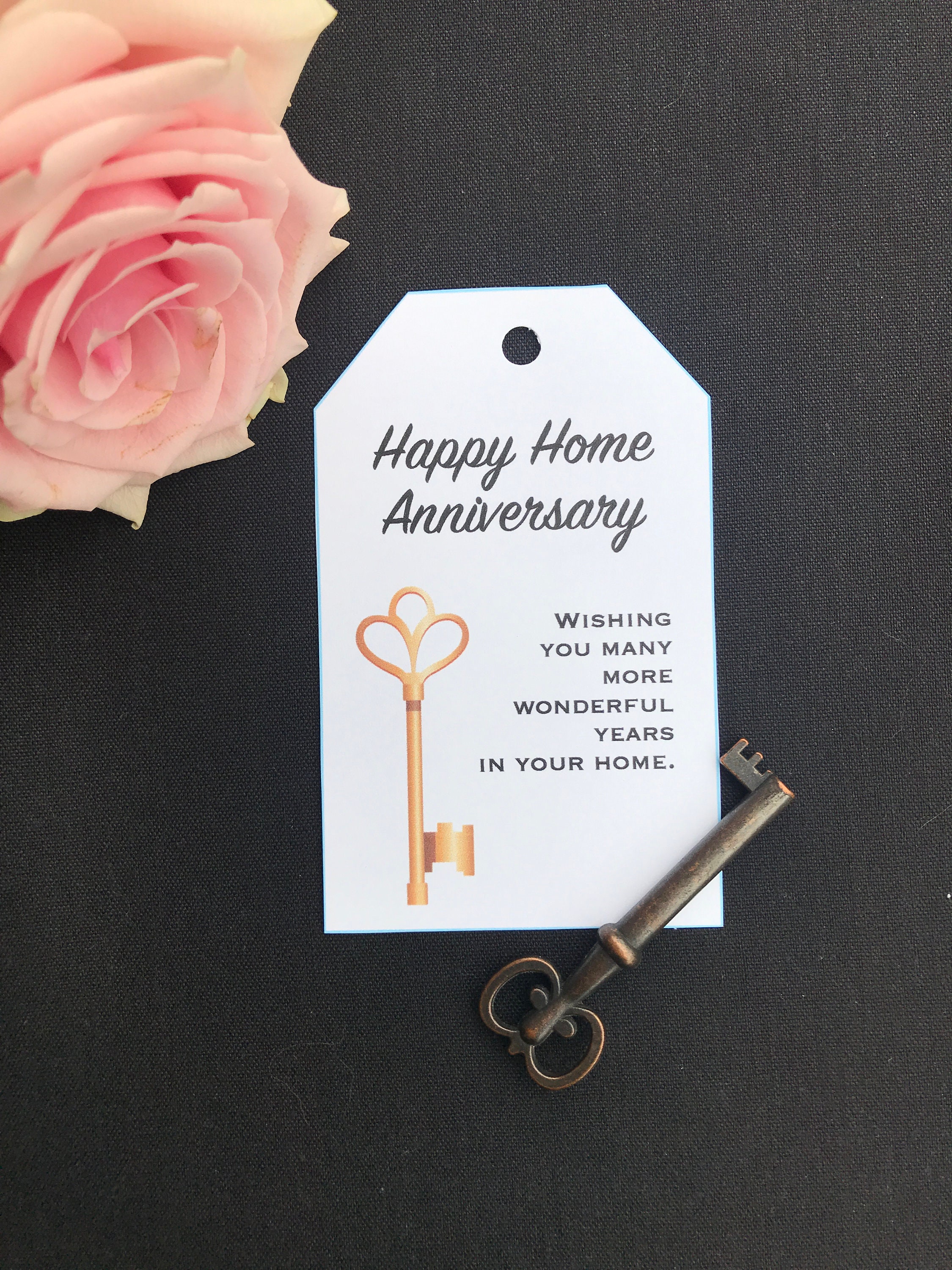 Happy Home Anniversary Gift Tags, Happy House Anniversary Gift Tag