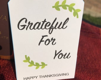 Grateful For You Gift Tag: Printable Appreciation Template (PDF)