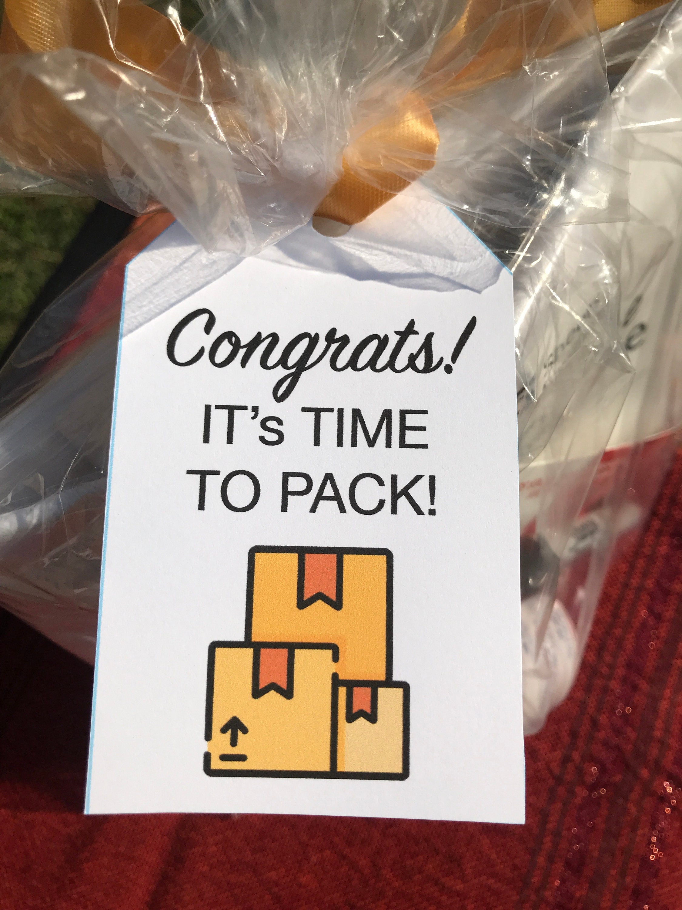 Congrats! Its Time To Pack, New House Card, Congrats on Your New Habitat, Housewarming Card, new House Card, Digital Printable Tag