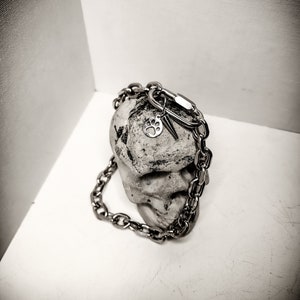 STAINLESS STEEL PITTBULL Awareness Month Necklace, Thick Chain
