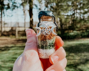 Protection Spell Jar | New Home Blessing | Green Witch Intention Jar