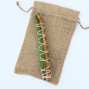 Pine and Cinnamon 8&quot; Smoke Cleansing Stick | For Good Luck & Prosperity