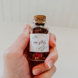 Rose Petals | Green Witch Loose Herb Apothecary Jar | Spell Ingredients