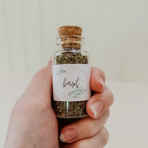 Basil | Loose Herb Apothecary Jar | Green Witch Spell Ingredients