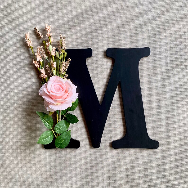 Floral Letter Wall Hanging Nursery Decor/baby Shower Gift Etsy