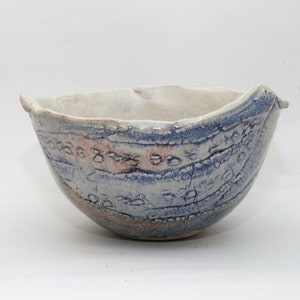 Small Handbuilt Bowl / Decorative Clay Bowl / Distinctive Design / Textured Organic Form / Unique Gift Idea / One Of A Kind / 3&quot;Hx5&quot;Wx5&quot;D
