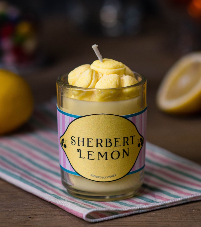 Bougie Harry Potter Sherbert Lemon Soy Wax Scented Candle Etsy