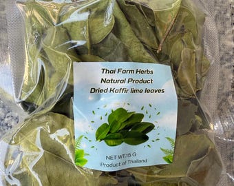 Kaffir Lime Leaves Dry Handpicked & Fresh for Authentic Thai Curry leaves Thai Food Flavor |Dry Fresh Lime Leaves,Organic Lime Flavor Herb