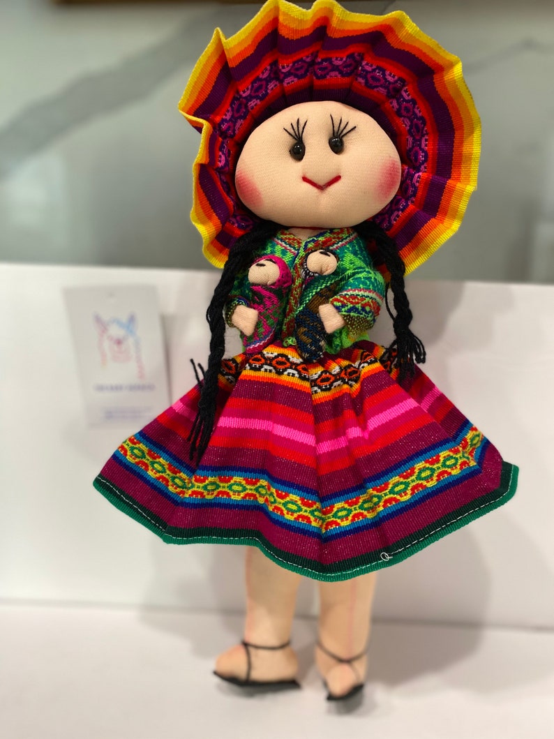 Peruvian Cusco Handmade Rag Doll With Inca Fabric | Etsy