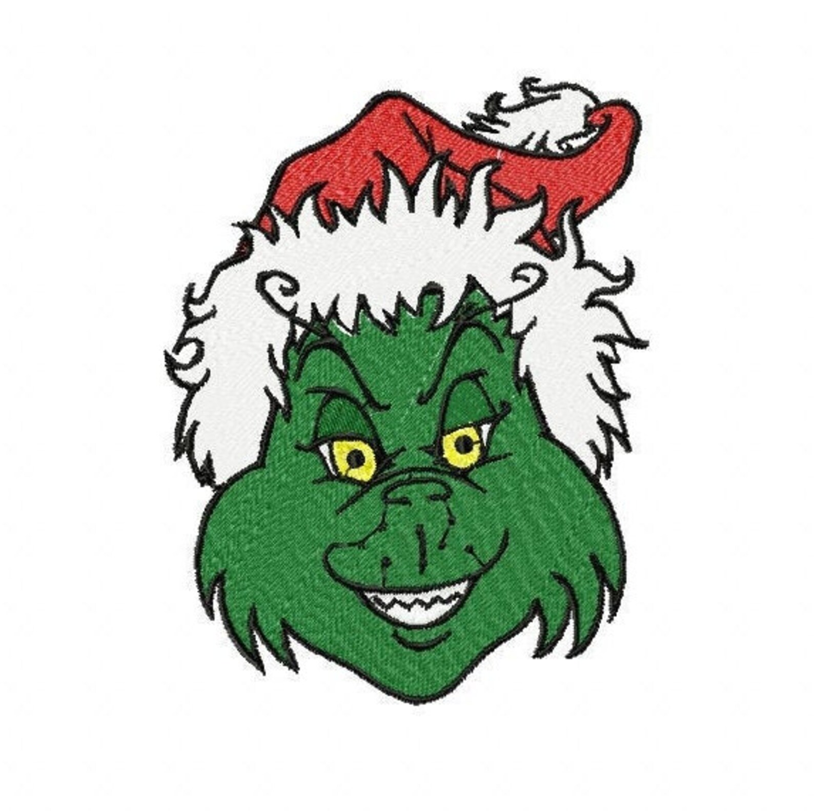 The Grinch Embroidery Designs 3 Sizes Christmas Green Woman Etsy