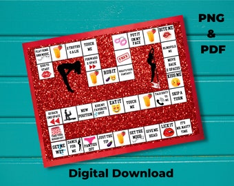 Adult Game Board purple Digital Download - Etsy