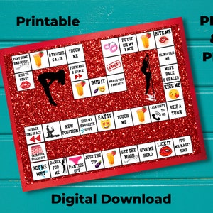 Mr. Nasty Time Adult Game Board| Couples Game Board| Valentine Kinky Game Board| Digital Download| Printable| Digital Download| Valentine