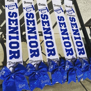 Homecoming/ SENIOR sashes and bows *CUSTOMIZABLE*