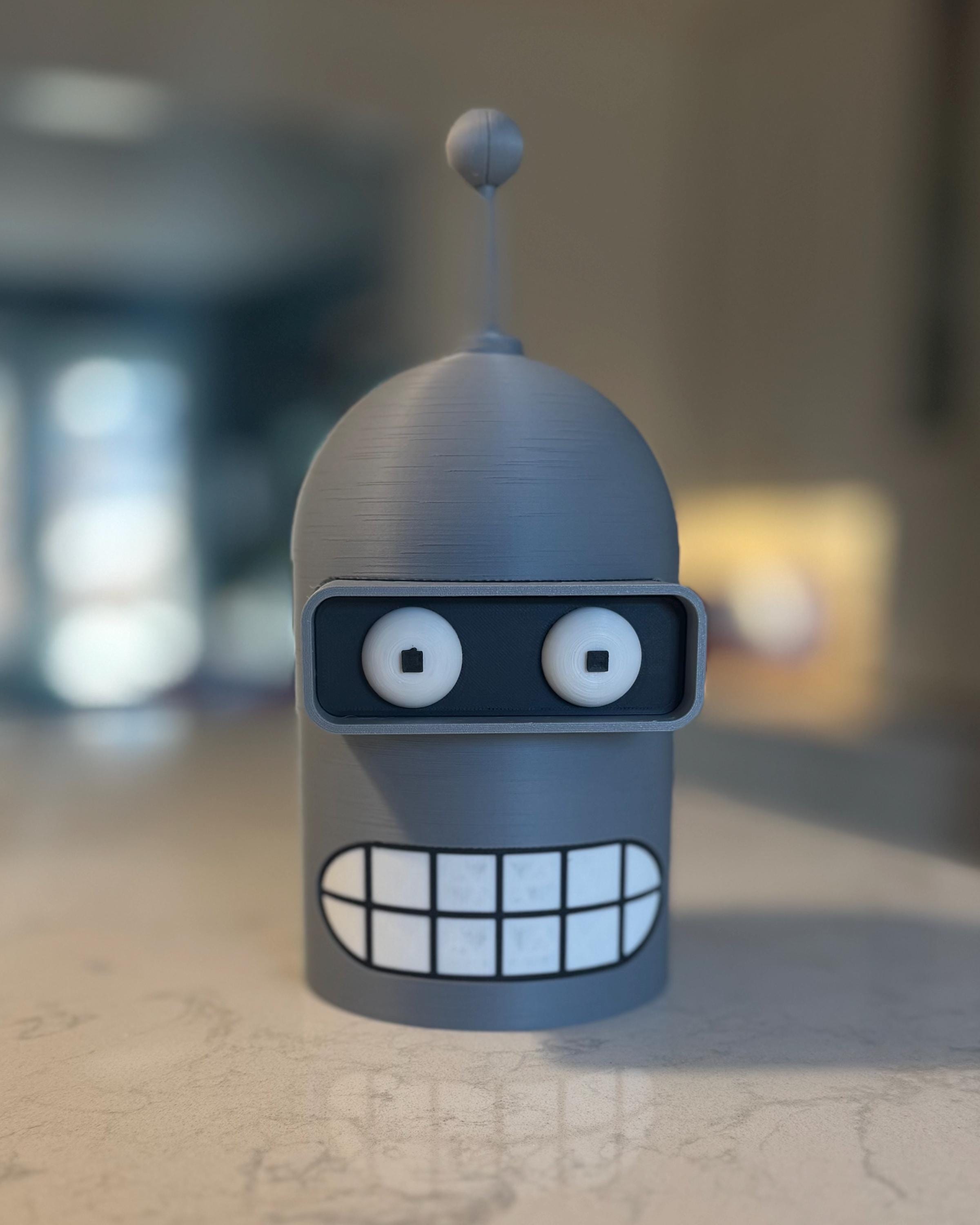 Large Bender Head Secret Storage | Futurama Stash Container | Swappable ...