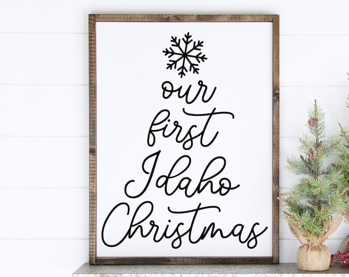 Featured listing image: Idaho Christmas {Sign}