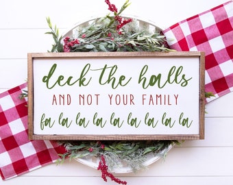 Deck The Halls {Sign}